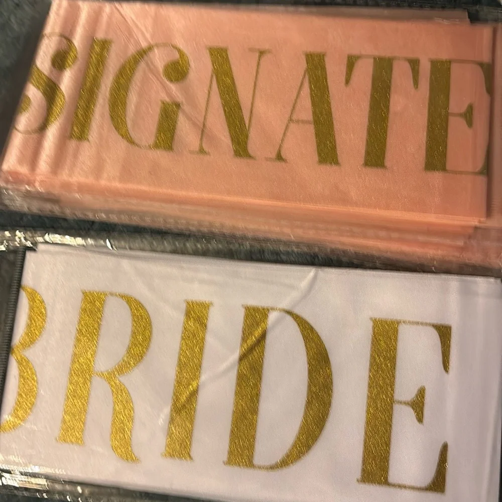 LEIFIDE 10 Pack Bride and Bridesmaid Sash Set Wedding Bachelorette Bundle